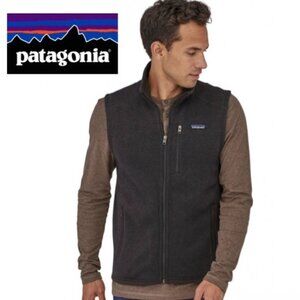 Patagonia Mens Better Sweater Black Fleece Vest Size Medium
